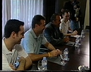 Marc, Fernando, V&iacute;ctor i &Agrave;lex en la reuni&oacute; amb Josep Piqu&eacute; (23 de setembre de 2006)